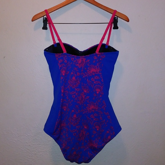 Boden Amalfi Bandeau Navy Swimsuit - Picture 5 of 6